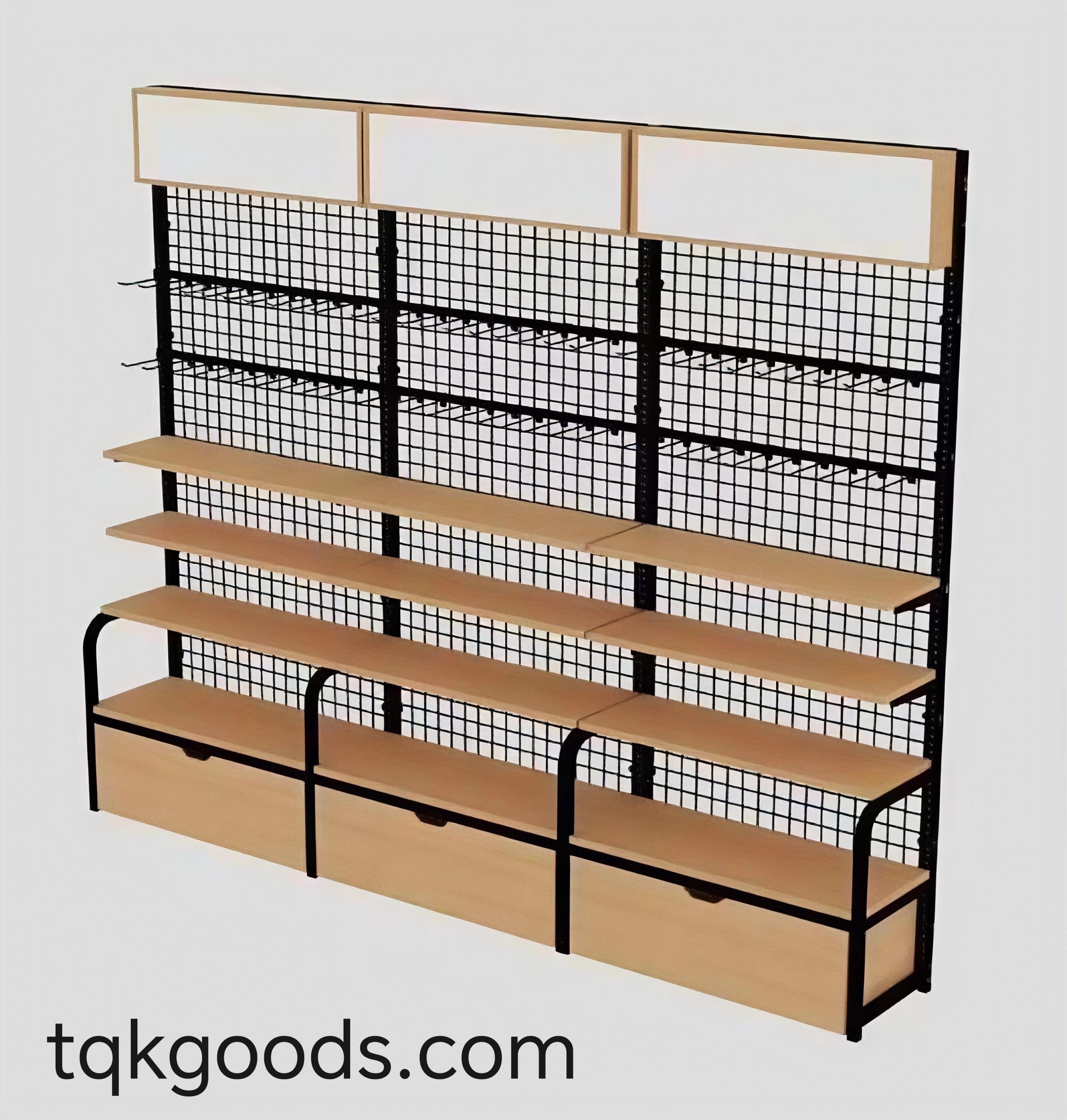 Shelves, supermarket shelves, display shelves, promotional price shelves, small shelves