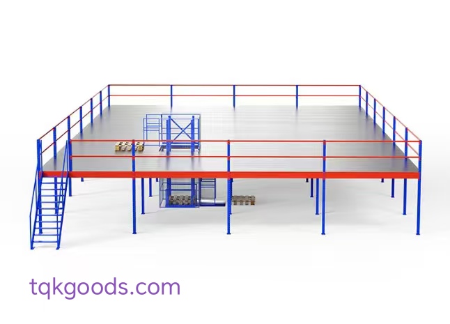 Steel structure platform,Storage shelves, supermarket shelves, large shelves, attic shelves tqk